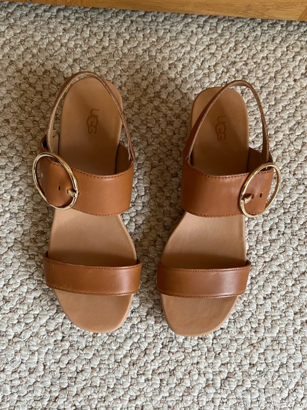 UGG -- Navee Espadrille Wedge Buckle Sandal -- Like New - Picture 3 of 15